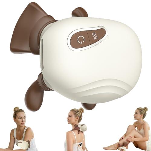 LIDEEYA 4D Wireless Neck Shoulder Massager, Bionic Hands Deep Tissue Massage, Portable Electric Kneading Shiatsu Back Massager, 3 Relax Massage Modes, for Body Daily Relief, Gifts for Men Women