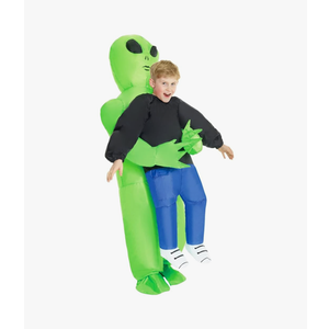 Morph Kids Inflatable Alien Costume, Blow Up Alien Outfit for Children, Halloween Costumes for Kids, One Size