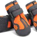 Truelove Dog Boots,Waterproof Dog Booties for Outdoor,Dog Shoes with Reflective Straps for Small Medium Large Dog