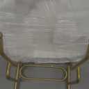 Ceramic Fruit Bowl for Kitchen Counter - 3 Tier Fruit Basket with Metal Stand, Tiered Fruit Stand for Countertop, Snack, Nuts, Cake, Dessert, Cute (Gold, Small) 1