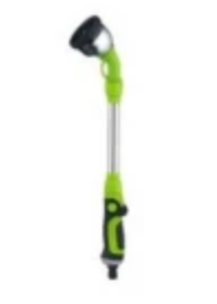 Watering Wand - The Relaxed Gardener 18" Garden Hose Nozzle Sprayer 8 Adjustable Spray Patterns and Thumb Control Shut Off Valve