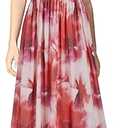 WOOSEA Women Sleeveless Deep V Neck Mesh Loose Plain Long Maxi Casual Dress, X