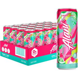 Alani Nu CHERRY TWIST, Sugar Free, Low Calorie Energy Drinks, 200mg Caffeine, Biotin, B Vitamins, Zero Sugar, 15 Calories, 12 Fl Oz Cans, 24 Pack (EXP 11/01/27)