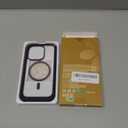 Miracase Magnetic for iPhone 14 Pro Case 6.1 inch, (Compatible with MagSafe) Upgrade Full-Body Clear Phone Bumper Case with Built-in 9H Tempered Glass Screen Protector, Magnetic Purple