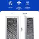 2 x JX81H Microwave Filter Replacement 8.63" x 4" For WB02X10956, WB02X11544, WB2X10956 Fits Samsung Carbon Filter - Freshens and Filters Kitchen Air in Over-the-Range Oven Stove Fan (2-Pack)