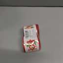 LaRibbons Christmas Wired Ribbon 2.5 inch Double Faced Red HO and Striped Christmas Ribbon for Tree Garland, Wreath Bow, Xmas Crafts Decorations, 2 Rolls 10 Yards Total