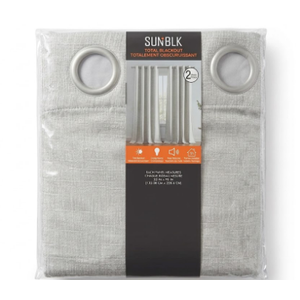 SUN + BLK BLACKOUT CURTAINS 52 " X 84 " 1 PANEL