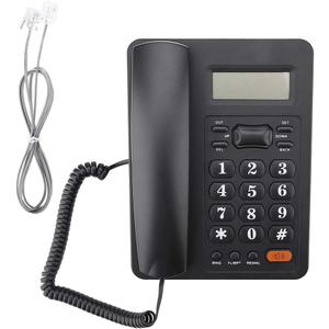 lINE Desk Telephone with Caller ID Display, for Home and Office, Black