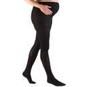 Truform 20-30 mmHg Maternity Compression Pantyhose, Tummy Support for Pregnant Belly, Black, Medium