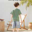 PATPAT Family Matching Summer Outfits, Mommy and Me Matching Shirts Dresses Paisley Print Matching Dresses for Family (2T, Green Paisley Floral)