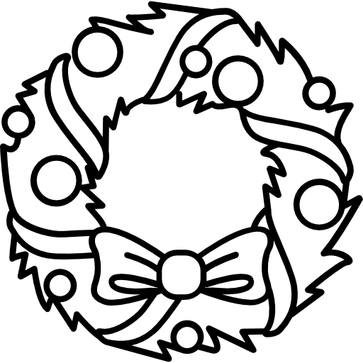 Christmas Wreath For The Door With Bells 15 Inch