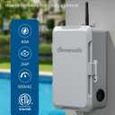 DEWENWILS Pool Pump Timer, Heavy Duty Outdoor WiFi Timer Box, 40A 120VAC 2HP, Work with Smart Life, Alexa, Google Assistant, Easy Wiring for Pool, Water Heater, ETL Listed
