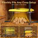 Brooder Plate for Chicks, 50-158F Brooder & Chicken Heater for Coop with Smart Thermostat, UL certified Radiant Chick Heat Plate for Poultry, 5-Height & 360 Adjustable Angle, Winter Heating