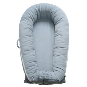 CooCooBaby Deluxe Infant Lounger, Baby Nest Cover for Baby Girls & Boys, Newborn Essentials for Baby 0-12 Months, 100% Cotton (Corduroy Cotton, Beacon Grey)