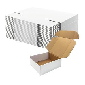 10x10x3 inch Shipping Boxes, White Corrugated Cardboard Box Literature Mailing Shipping Packaging Recyclable Storage Boxes and Craft Gifts Giving Products Business White Box Set of 25 (10''x10''x3'')