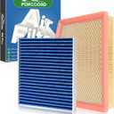 Cabin & Engine Air Filter Fit for Chrysler Pacifica 2017-2026 V6 3.6L Flex/Gas, Voyager 2020-2026 3.6L Gas Air Filter Replace#CA12091 68214516AA CF12283 Car Accessories