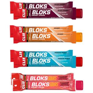 CLIF BLOKS - Energy Chews with Caffeine - Variety Pack - Non-GMO - Plant Based - Fast Fuel for Cycling and Running - Quick Carbohydrates and Electrolytes - 2.12 oz. Packets (8 Count) (EXP 08/31/26)
