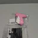 Stitch Gun for Clothes, Micro Handheld Tag Gun Quick Stitch Sewing Gun, Portable Quick Clothing Fixer Hemming Tool Includes 5 Needles and 3000 Black White Fasteners(Pink)