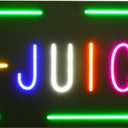 35"x18" Extra Large LED E-JUICE Sign for Business, Super Bright Unique Design with Sturdy Chain, High Visibility for Stores Retail Shop Window