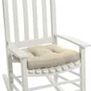 Arden Indoor/Outdoor Rocking Chair Or Wicker Chair Cushion, 2-Pack, 20 x 18, Water Repellent, Rain Proof, Fade Resistant Cushion for Rocking Or Rounded Back Chair Tan Leala