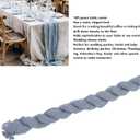 Soft Cheese Cloth Table Runner 10ft for Wedding Birthday Decor, Blue