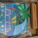 3 Pcs The Big One Surf Table Decoration Surf First Birthday Decorations One Letter Wooden Sign Centerpiece 1st Party Supplies for Summer Beach Birthday Board Swimming Hawaii Party Decor