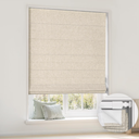 LazBlinds No Drill Cordless Roman Shades, 34'' W x 64'' H, Beige, 2 Pack