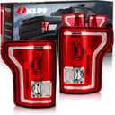 OKLPF Rear Brake Tail Light Compatible With 2015 2016 2017 Ford F150 F-150 Replace FL3Z-13405-A FL3Z-13404-A,Replacement Red Taillight Assembly,Included Bulbs,Driver and Passenger Side