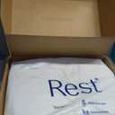 REST Evercool Cooling Comforter, Full/Queen, Blanket for Hot Sleepers, All Season Bedding to Keep Cool for Night Sweats, Breathable Lightweight Blanket, 90"x90" Inches, Snow Ivory
