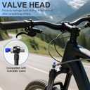 Bike Shock Pump, High Pressure 300 PSI Max Shock Pump for Mountain Bike, Bike Suspension Pump for Fork, Rear Shock with Gauge, Schrader Valve