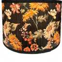 Floral Lamp Shades E27 Vintage Flower Patterned Lampshade 11.8" x 7.9" Printed Oval Lamp Cover for Table Floor Light Chandelier (Daisy)