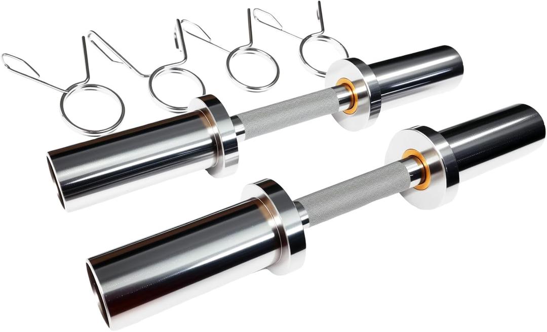 Olympic Dumbbell Handle Loadable Dumbbell Bars Fit 2 inch Olympic Weight Plates Ideal For Home Gym Strength Training