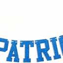 Go Patriots Banner, Football Game Day Decorations, Patriots Football Party Sign, Patriots Decorations Blue & Red Glitter