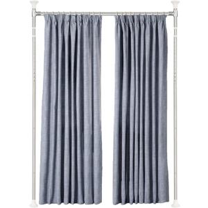 HOSKO Curtain Divider Stand - 48 to 72 inches Expandable Room DividerDamage Free Freestanding Vertical Tension Stand