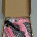 Hi-Spec Small Electric Screwdriver, Mini Drill Set, Rechargeable 3.6V Cordless Screwdriver with 26 Driver Bits, Power Tool for Small Projects & Home Use, Pink