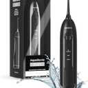 AquaSonic Icon Water Flosser for Teeth  Cordless Rechargeable Oral Irrigator  Waterproof, Portable Dental Cleaning with Jet Tip  Braces Home Travel - Onyx