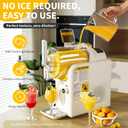 2 IN1 Soft Ice Cream Maker Slushie Machine for Home - 88oz Slushy Machine Maker No Ice Needed Self Cleaning, Frozen Drink Machine for Slushie, Margarita, Frapps, Milkshake