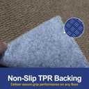 Faux Jute Area Rug 4'x6', Washable & Non-Slip, Taupe