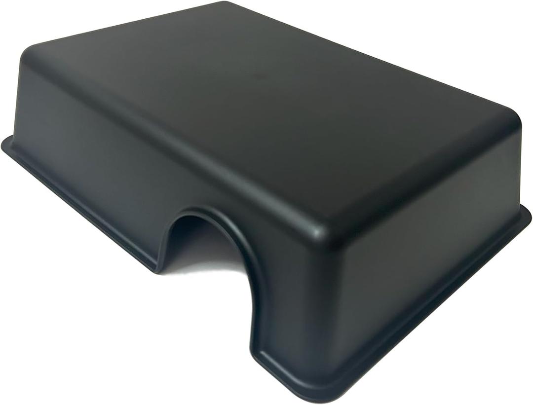 12in Durable Large Reptile Hide, Ball Python Hide, Leopard Gecko Hide, Bearded Dragon Hide, Easy to Clean Reptile Hides Cave for Tank, Snake Hide Large Enclosure (12" x 8.3" x 2.8" X-Large) (Black)