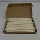Treela 24 Pcs Flameless Taper Candles Bulk LED Taper Candles Sticks Battery Operated for Christmas Birthday Wedding Party Church Table Decoration (Basic, Ivory)