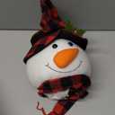 Northlight Plush Snowman in Top Hat Christmas Tree Topper