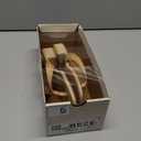 DOEYG Raffia Heels Sandals Summer Beach Flip Flops Heels Square Open Toe Heeled Sandals Dressy Comfortable Slip on Thong Sandal Size 6