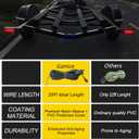Gonice 25Ft 4 Pin Trailer Wiring Harness Kit with Black Nylon Protective Sleeve, 4 Pin 5 Wire Plug for Enhanced Durability - Wishbond Trailer Wire Kit