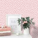 HAOKHOME Pink Peel and Stick Wallpaper Boho Modern Dots Wall Paper Removable for Bedroom Living Room Pink/White Contact Paper 17.3in x 9.8ft