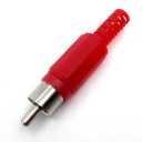 2 x 10PCS Solder RCA Plug Male Audio Video Adapter Connector Professional Red Black Plastic Handle RCA Female Socket Audio Video Soldering Type (5Red 5Black Male)