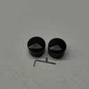 SaferCCTV Motorcycle Rear Axle Cover Cap Nut Bolt Kit,CNC Aluminum RC Front+Rear Axle Cover Cap (Black)