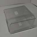 mDesign Modern Stackable Plastic Open Front Dip Storage Organizer Bin Basket for Kitchen Organization - Ligne Collection - 2 Pack - Clear (7.75 x 7.75 x 6.25 (Pack of 2))