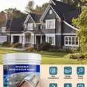 Transparent Waterproof Sealant,35oz Clear Transparent Waterproof Coating,Liquid Invisible Water Proof Agent for Roofs Walls,Garden,Bathroom,Kitchen Indoor & Outdoor Water Proof Sealant