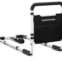 Bed Rails for Elderly Adults Safety - 2026 Upgrade - ASTM Compliant, Adjustable Bed Cane with Non-Slip Ergonomic Handle & Storage Pocket, Bed Railings for Seniors Load 400 LBS, Tool-Free Assembly