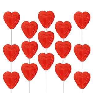 Valentines Day Lollipops Red Double Heart Shaped Cherry Flavored, Individually Wrapped (120-Pack) (EXP 11/02/27)